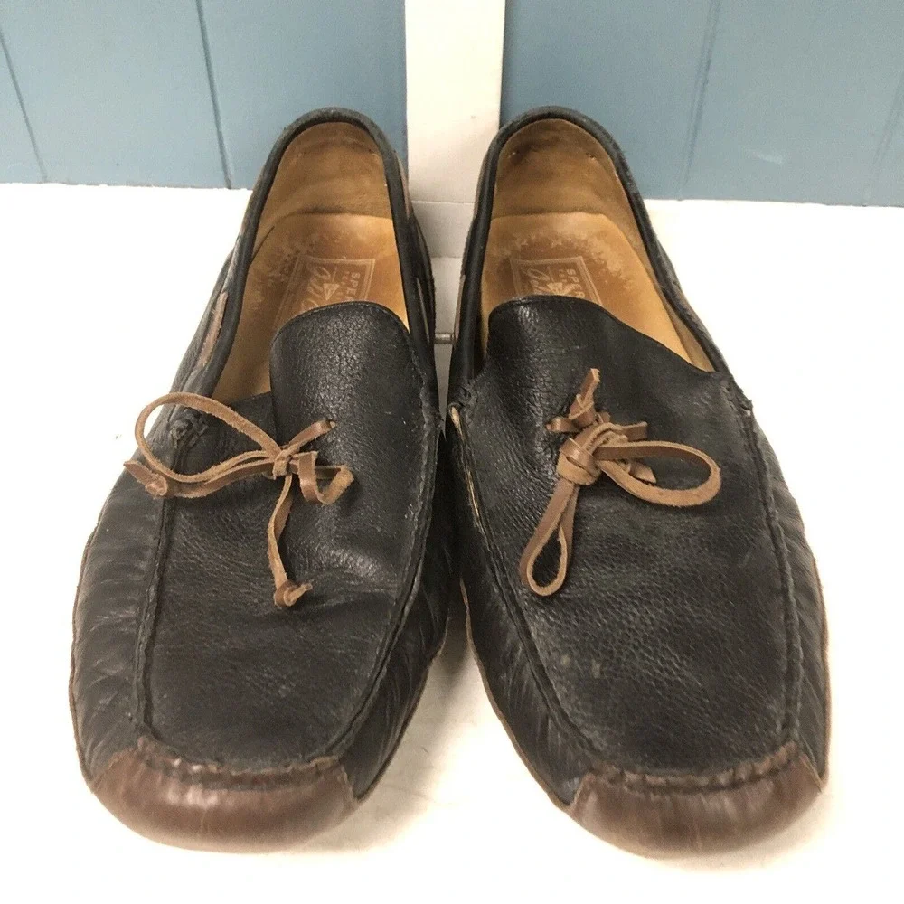 Mens SPERRY GOLD CUP Top Sider BROWN LEATHER Driving‎ LOAFER Shoes Sz 13